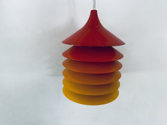 Cultural Orange Pendant Lamp by Bent Boysen for Ikea, Sweden, 1980s-PYR-1727645