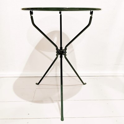 Cumano Table in Green Metal by Achille Castiglioni for Zanotta, 1980s-PRS-1818359