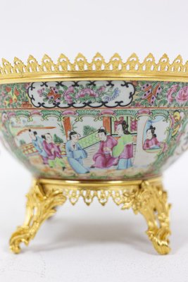 Cup in Canton Porcelain and Gilt Bronze, 1880s-CEJ-869534