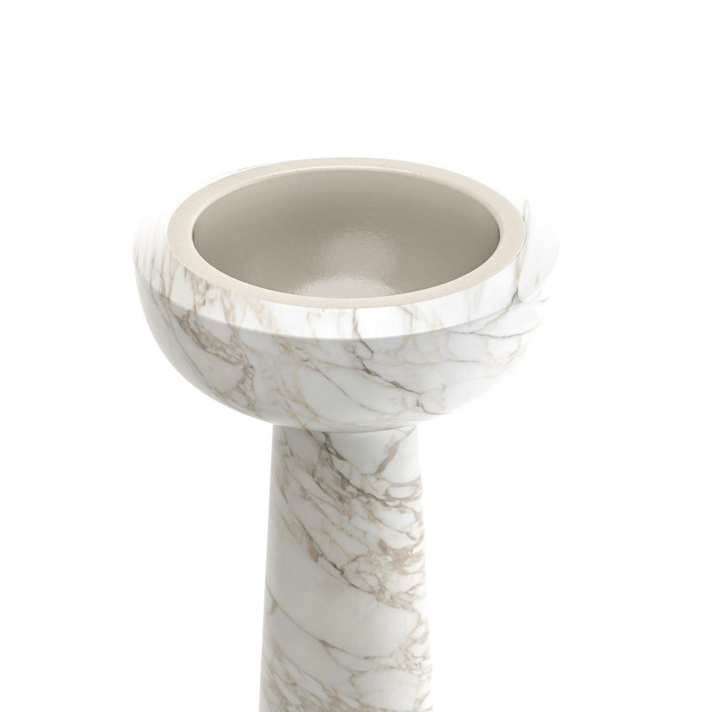 Cup Washbasin with Shelf by Marmi Serafini