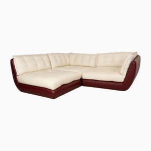 Cupcake Corner Sofa with Chaise Longue in Cream Leather from Bretz-RQW-1748121