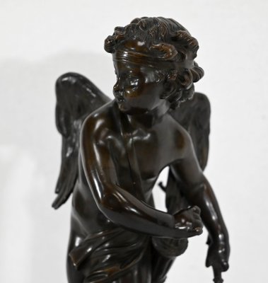 Cupidon Bronze Sculpture in the style of L.S. Boizot, 19th-Century-RVK-1338280