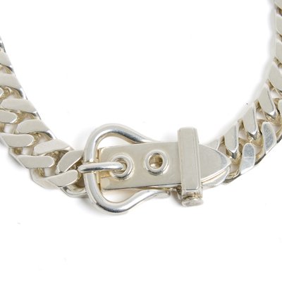 Curb Necklace or Belt in Sterling Silver from Hermès-NPN-2033362