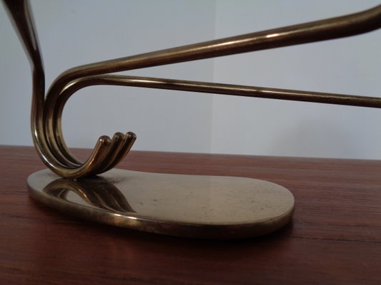 Curved Brass Candleholder, 1950s-RDW-646424