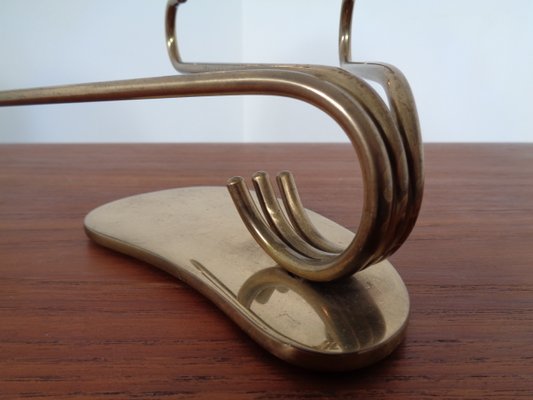 Curved Brass Candleholder, 1950s-RDW-646424