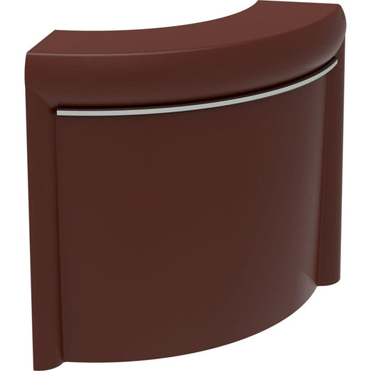 Curved Chocolate Lacquered Classe Bar by Mowee