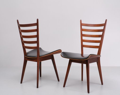 Curved Ladder Chairs by Cees Braakman for Pastoe, Holland, 1958, Set of 2-GCG-1788305