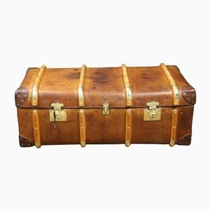 Curved Leather Cabin Trunk-EMZ-1209231