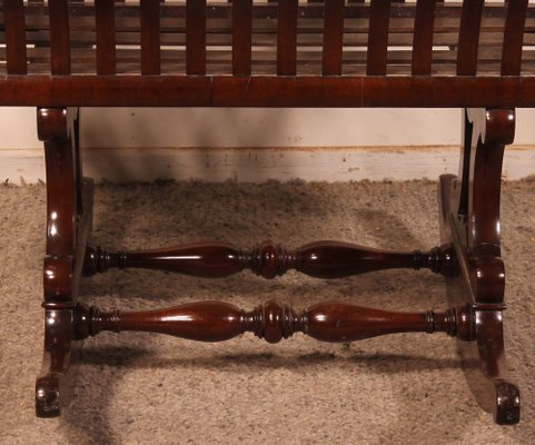 Curved Mahogany Cradle, 1800s-HPU-1723733