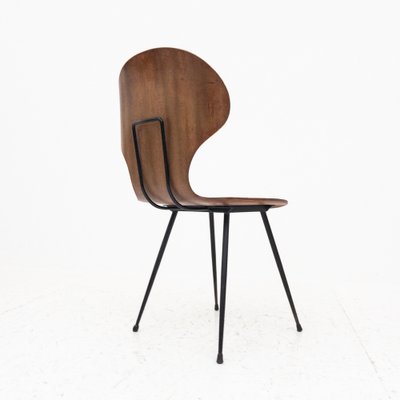 Curved Wooden Chairs Model Lulli by Carlo Ratti for Industria Legni Curvati, Italy, 1950s, Set of 6-UPW-1741706