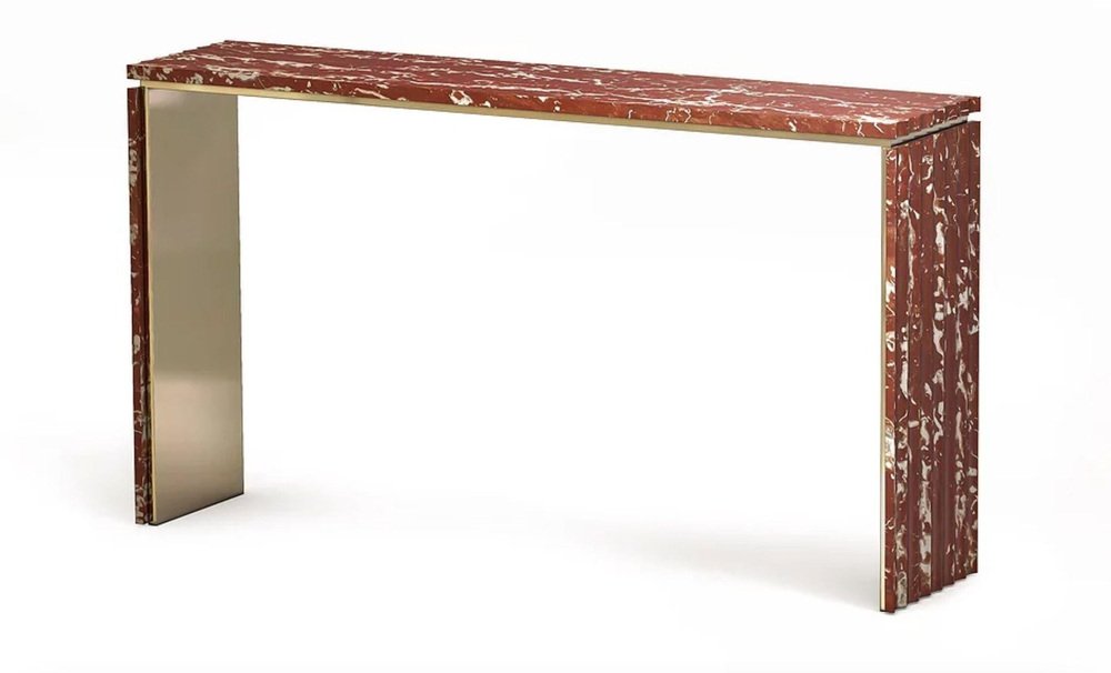 Curves Marble Console Table by Marmi Serafini