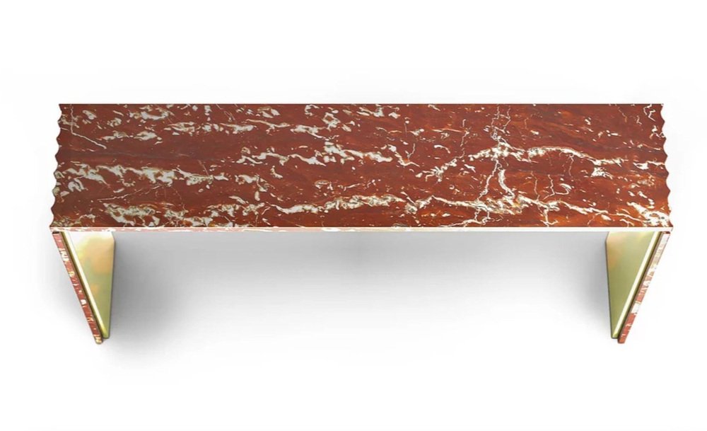 Curves Marble Console Table by Marmi Serafini