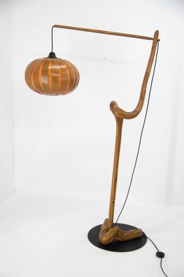 Custom Made Wooden Floor Lamp, 1960s-TZ-1142658