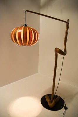 Custom Made Wooden Floor Lamp, 1960s-TZ-1142658