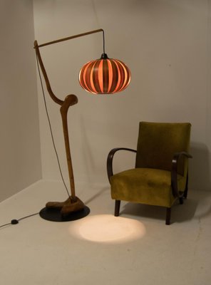 Custom Made Wooden Floor Lamp, 1960s-TZ-1142658