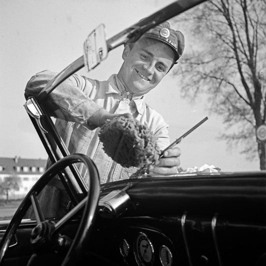 Customer Service at the Petrol Station, 1930, Photographic Print