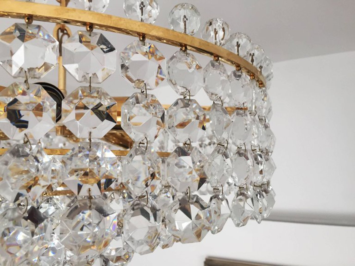 Cut Crystal Chandelier from Bakalowits, 1968