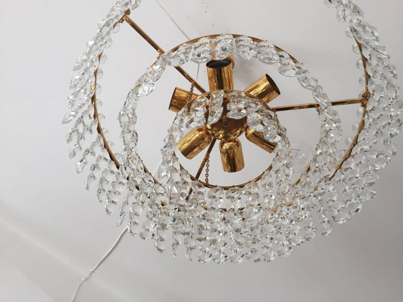 Cut Crystal Chandelier from Bakalowits, 1968