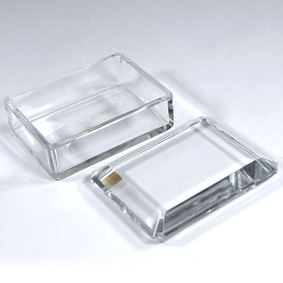 Cut Crystal Glass Box from Val St Lambert, Belgium, 1950s-GIW-1123318