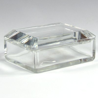 Cut Crystal Glass Box from Val St Lambert, Belgium, 1950s-GIW-1123318