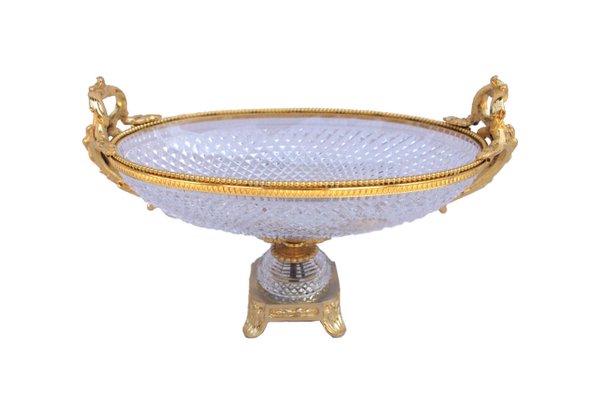 Cut Crystal Oval Cup, 1950s-CEJ-488381