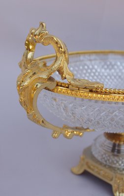 Cut Crystal Oval Cup, 1950s-CEJ-488381