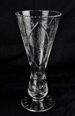 Cut Crystal Vase, 1960s-ROJ-635562