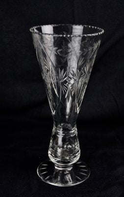 Cut Crystal Vase, 1960s-ROJ-635562