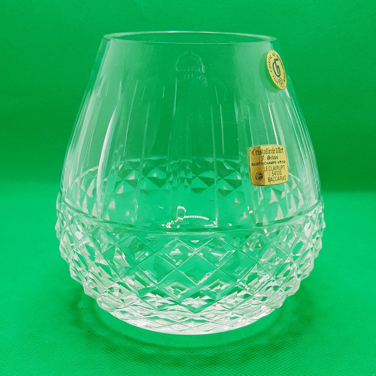 Cut Crystal Vase by F. Gross