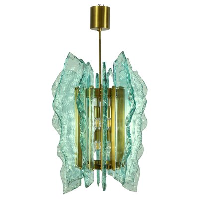 Cut-Glass Chandelier from Fontana Arte, 1960s-MBH-2036575