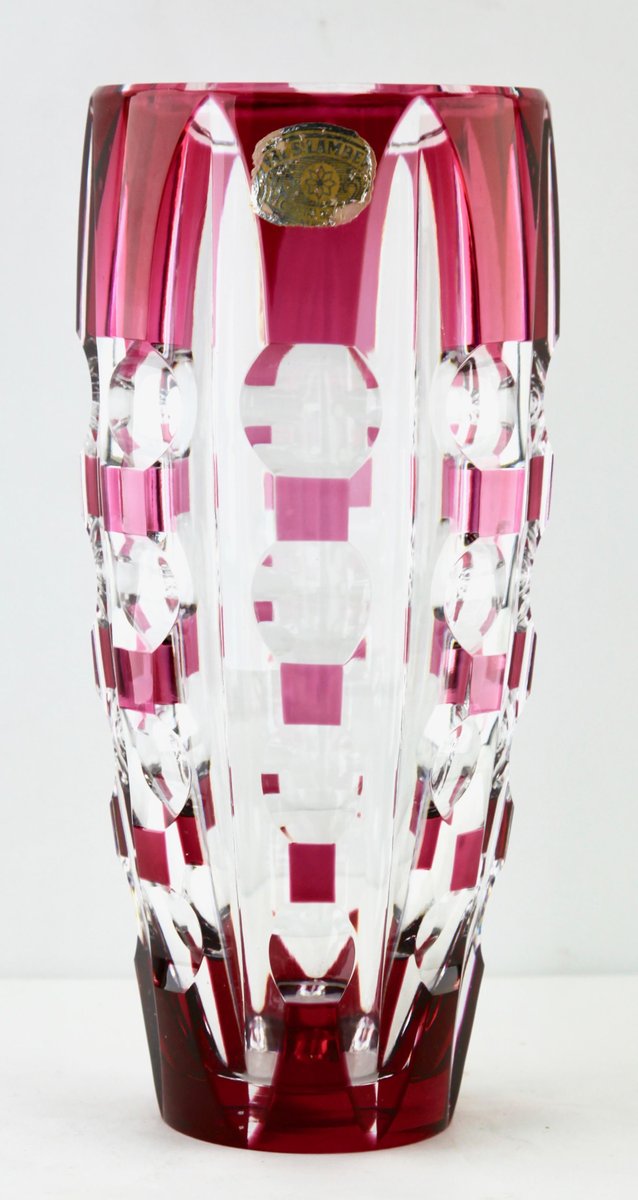 Cut to Clear Crystal Vase from Val Saint Lambert