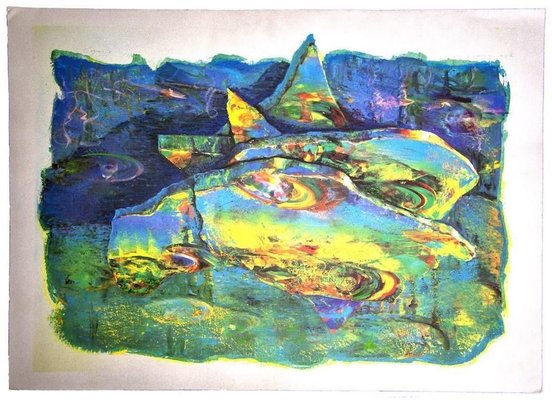 Cutolo, Abstract Landscape, Lithograph, Late 20th Century-ZCI-903154