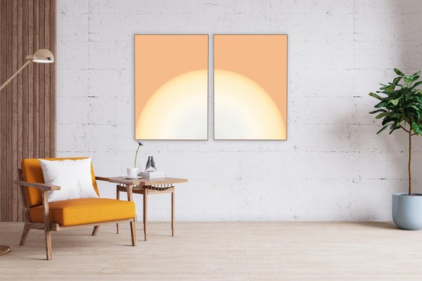 Cyd Fontaine, The Sun Diptych, 2023, Giclée Print-RWC-1706092