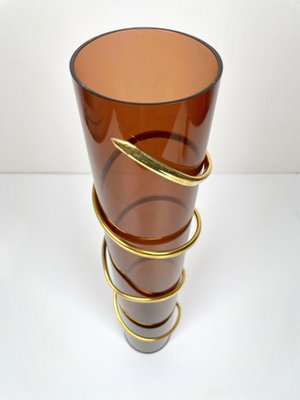 Cylindric Acrylic Vase, Italy, 1970s-LYQ-1171394