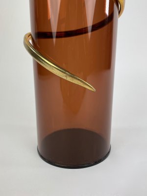 Cylindric Acrylic Vase, Italy, 1970s-LYQ-1171477