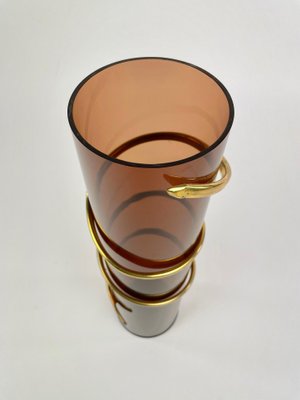 Cylindric Acrylic Vase, Italy, 1970s-LYQ-1171477