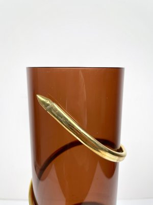 Cylindric Acrylic Vase, Italy, 1970s-LYQ-1171394