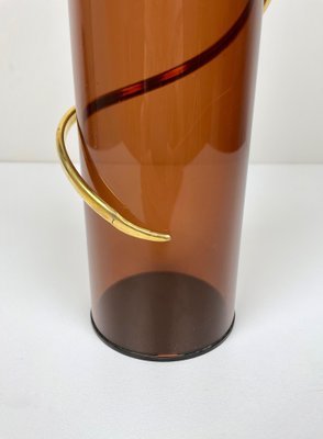 Cylindric Acrylic Vase, Italy, 1970s-LYQ-1171394