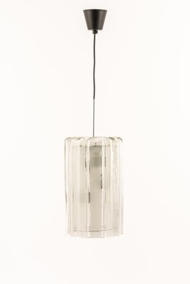 Cylindrical Pendant Fixture with Crystal Glass from Doria, Germany, 1970s-UGR-1192998