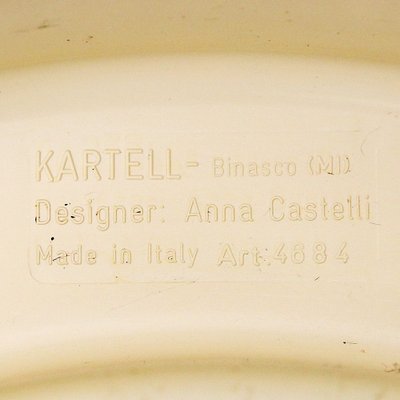 Cylindrical Plastic Vase Holder by Anna Castelli for Kartell, 1970s-EZ-1706705