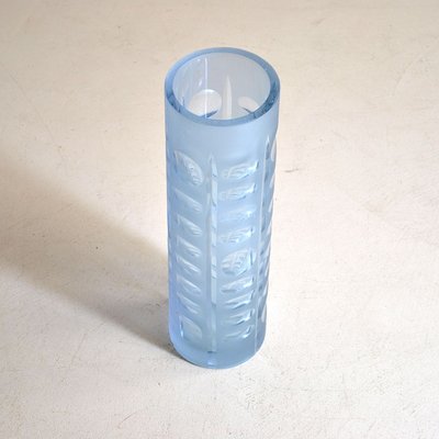 Cylindrical Vase in Stained Glass, 1960s-JQO-810895