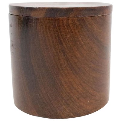 Cylindrical Wood Box, 1960s, France-RIU-858156