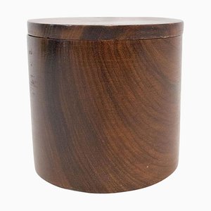 Cylindrical Wood Box, 1960s, France-RIU-858156