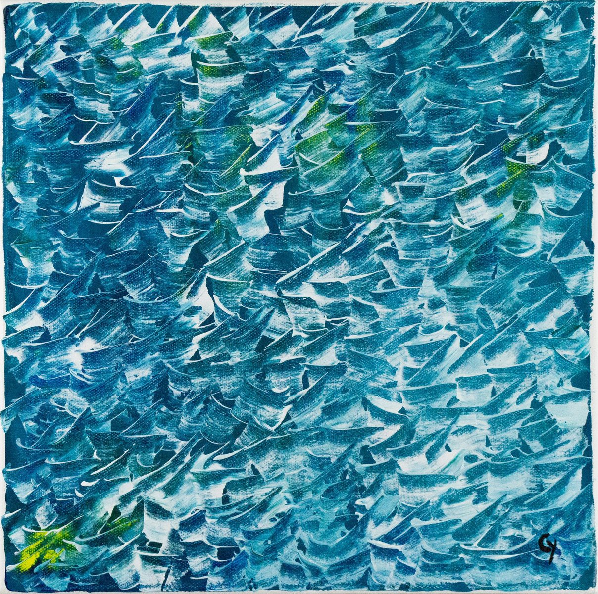 Cyrielle Schoorens, Blue II, 2020, Acrylic on Canvas