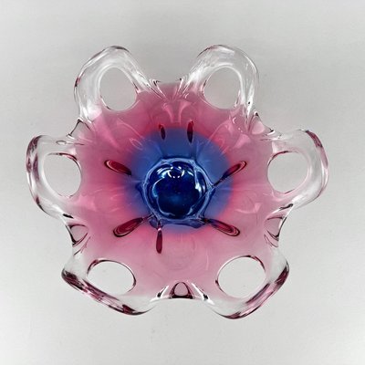 Czech Art Glass Bowl attributed to Josef Hospodka for Chribska Glassworks, 1960s-TZ-2018674