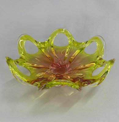 Czech Art Glass Bowl by Josef Hospodka for Chribska Glassworks, 1960s-TZ-1314151