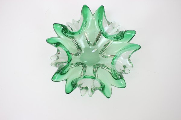 Czech Art Glass Bowl by Josef Hospodka for Chribska Glassworks, 1960s-TZ-1356848