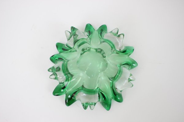 Czech Art Glass Bowl by Josef Hospodka for Chribska Glassworks, 1960s-TZ-1356848