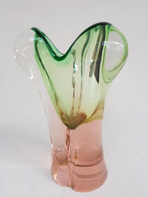 Czech Art Glass Vase by Josef Hospodka for Chrisbska, 1960s-QDP-665652