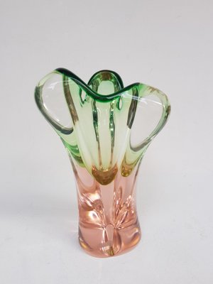 Czech Art Glass Vase by Josef Hospodka for Chrisbska, 1960s-QDP-665652